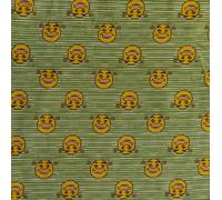 Tessuto In Jersey Stampato Stretch - SHREK A RIGHE VERDE