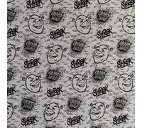 Tessuto In Jersey Stampato Stretch - SHREK GRAFFITI VERDE DUDE