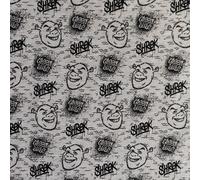 Tessuto In Jersey Stampato Stretch - SHREK GRAFFITI VERDE DUDE