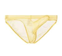 Tessuto in maglia fine da uomo trasparente per esperienze seducenti, momenti speciali con design discreto traspirante come biancheria intima da uomo, beige., XXL