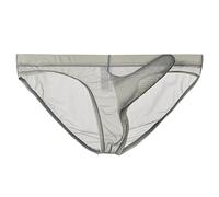 Tessuto in maglia fine da uomo trasparente per esperienze seducenti, momenti speciali con design discreto traspirante come biancheria intima da uomo, grigio., XXL