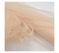 Tessuto in morbido tulle viola rosa malva, decorazione per matrimoni, feste, coprisedie, veli e artigianato fai da te, rete a rete velata per abiti, tende ed decorazioni per eventi (champagne, 500 x