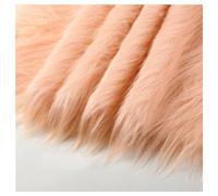 Tessuto in pelliccia sintetica a pelo lungo, Tessuto in pelliccia sintetica di The Squares, tessuto in a pelo lungo 12 cm, 50 * 180(Pink 6)