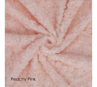 Tessuto in pelliccia sintetica Grandi quadrati grassi 50x50cm Modello rosa