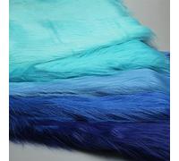 Tessuto In Pelliccia Sintetica Pelo Lungo 12 Cm Pelliccia Finta Blu 50x170cm Per Artigianato Fai-da-te Sfondo Foto Prop Costumi Tappeti Fursuit Orecchie Coda Cosplay(Color:30 sky blue)