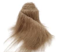 Tessuto in pelliccia sintetica per artigianato Caramello, Peluche Shaggy Craft 5 x 170 cm per barba da Babbo Natale/gnomo fai-da-te, fursuit, costume cosplay di Halloween di Natale fatto a mano
