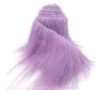 Tessuto in pelliccia sintetica per artigianato Viola, Peluche Shaggy Craft 5 x 170 cm per barba da Babbo Natale/gnomo fai-da-te, fursuit, costume cosplay di Halloween di Natale fatto a mano