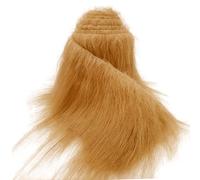 Tessuto in pelliccia sintetica per artigianato Zenzero, Peluche Shaggy Craft 5 x 170 cm per barba da Babbo Natale/gnomo fai-da-te, fursuit, costume cosplay di Halloween di Natale fatto a mano