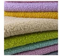 Tessuto in Pile Polare Sherpa Pelliccia Sintetica Morbido e Riccia Tessuto in Finta Pelle di Pecora Effetto Pelliccia per Costumi, Cucite, Tappetini, Decorazione, Coperture, 50x170cm(Color:Purple 2)