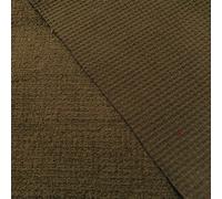 Tessuto In Piquè Di Cotone Di Lusso In Spugna - CIOCCOLATO