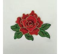 Tessuto in pizzo di poliestere con fiori 3D, ricamo, applique, colletto in pizzo, cucito fai da te, accessori per ricamo, 1 pz in vendita - YL957