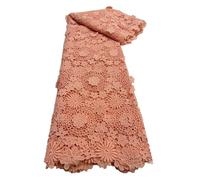 Tessuto In Pizzo Solubile In Acqua Da 5 Metri, Ricamo Traforato, Accessori For Indumenti Africani Design Bello Ed Elegante(7)