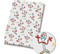 Tessuto In Policotone Disney Toy Story Forky - Mezza Yard 18x55” 24220