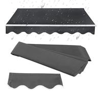Tessuto in poliestere impermeabile per tende CustomFit 2,4 x 4,9 m parasole con mantovana durevole n tuch per protezione esterna facile installazione
