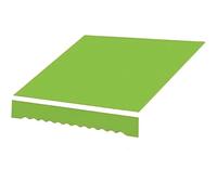 Tessuto in poliestere, protezione UV, panno di ricambio per tenda e tenda per balcone e terrazza, 3,5 x 1,5 m, copertura esterna resistente alle intemperie