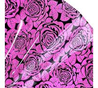Tessuto in PVC trasparente, Elly Roll, Tessuto in vinile trasparente in PVC Jelly 30x135cm multicolore confezione da 3(Color 4)