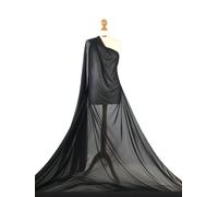 Tessuto In Rete Power Net Premium Trasparente Con Stretch A 4 Vie Per Cucire