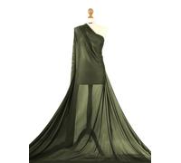 Tessuto In Rete Power Net Premium Trasparente Con Stretch A 4 Vie Per Cucire