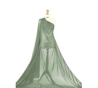 Tessuto In Rete Power Net Premium Trasparente Con Stretch A 4 Vie Per Cucire