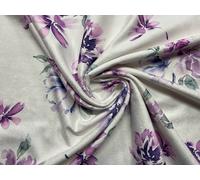 Tessuto In Spugna Di Bambù Benessere Acqua Fiore LILLA