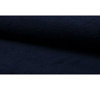 Tessuto In Spugna Di Cotone A Doppia Faccia - NAVY