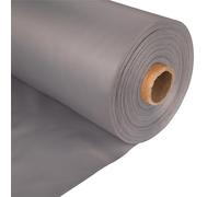 Tessuto in tela impermeabile per esterni, 10 m, grigio, 100% poliuretano, 150 g/m², spessore 0,8 mm e larghezza 150 cm. Materiale resistente ai raggi UV, ideale per realizzare sedie a sdraio, pouf