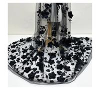 Tessuto in tulle | 1/2 iarde multicolori: for abiti, tessuti for la casa e ricami(Black,2yards long price)