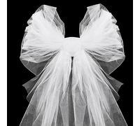 Tessuto in Tulle, 48cm*10m Rotolo Nastro Bianco per Tutù Gonna, Artigianato, Feste, Decorazione Fai da Te, Bomboniere Matrimonio (Bianco)