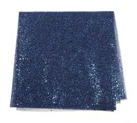 Tessuto in tulle leggero e fluido con glitter, rete trasparente per abiti da sposa fai da te e progetti artigianali, 150 cm di larghezza e 91,5 cm di lunghezza (blu scuro)