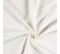 Tessuto In Velluto 100% Cotone Bianco Panna