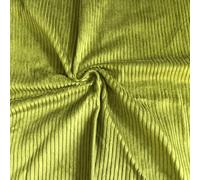 Tessuto In Velluto Di Cotone Jumbo Lavato 4.5 Wale Verde Lime