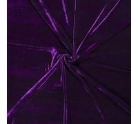 Tessuto In Velluto Lucido Stretch - VIOLA SCURO