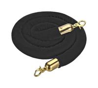 Tessuto intrecciato e corda barriera con nucleo interno | Multicolor, 1,2m e 1,5m: guida il flusso pedonale for eventi, mostre, vendita al dettaglio(Black 1.5m A)