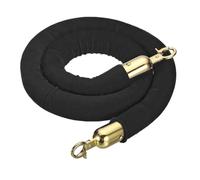 Tessuto intrecciato e corda barriera con nucleo interno | Multicolor, 1,2m e 1,5m: guida il flusso pedonale for eventi, mostre, vendita al dettaglio(Black 1.2m A)