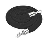 Tessuto intrecciato e corda barriera con nucleo interno | Multicolor, 1,2m e 1,5m: guida il flusso pedonale for eventi, mostre, vendita al dettaglio(Black 1.5m B)