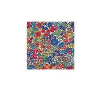 Tessuto Liberty Fabrics Margaret Annie fiori blu e rosse