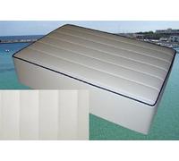TESSUTO METRAGGIO CM50x140 ECOPELLE TRAPUNTATA NAUTICA BIANCA BARCA CUSCINO