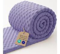 Tessuto minky al metro 1 M - Stoffa morbida per cucito creativo decorazione Ideale per abbigliamento coperta plaid accessori e progetti sartoriali fai da te Oeko-Tex Viola