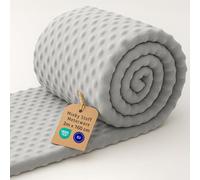 Tessuto minky al metro 2 M - Stoffa morbida per cucito creativo decorazione Ideale per abbigliamento coperta plaid accessori e progetti sartoriali fai da te Oeko-Tex Grigio chiaro