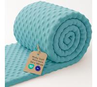 Tessuto minky al metro 5 M - Stoffa morbida per cucito creativo decorazione Ideale per abbigliamento coperta plaid accessori e progetti sartoriali fai da te Oeko-Tex Turchese