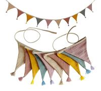 Tessuto morbido Amme Caramelle Colorate Nursery Flag Per Neonati Fotografia Sesso Neutro Decorazione Partito Multicolor Vintage Tessuto Bunting Per Matrimoni
