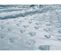 Tessuto morbido in pile a forma di cuore, morbido, 160 cm di larghezza, venduto al metro, colore: azzurro cielo