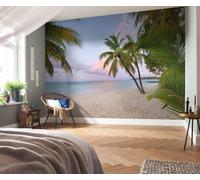Tessuto Non Foto Parati per Interno Muri Spiaggia Isola Palme Oceano Camera