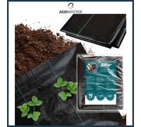 Tessuto non tessuto antierbacce 1 x 10 m 90 g/m² Sillar nero resistente ai...