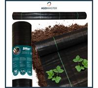 Tessuto non tessuto antierbacce 2 x 10 m 90 g/m² Sillar nero resistente ai...