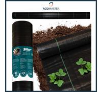 Tessuto non tessuto antierbacce 3 x 10 m 90 g/m² Sillar nero resistente ai...