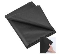 Tessuto non tessuto con ferro da stiro, 300 x 100 cm, 50 g/m², tessuto non tessuto, facile da applicare con il ferro da stiro, per lavori di cucito, fai da te, ricami (nero)