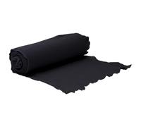 Tessuto non tessuto geotessile nero in fibra di poliestere, 1 x 150 m, resistente agli strappi e traspirante, tessuto permeabile all'acqua, per giardino, terrazza, aiuole rialzate e giardini rocciosi
