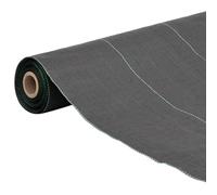 Tessuto non tessuto per erbacce nero, 0,5 x 50 m, in polipropilene, resistente agli strappi, permeabile all'acqua, traspirante, tessuto geotessile per aiuole rialzate, terrazze, giardini in pietra