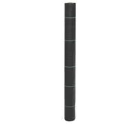 Tessuto non tessuto per erbacce nero, 1 x 200 m, in polipropilene, resistente agli strappi, permeabile all'acqua, traspirante, tessuto geotessile per aiuole rialzate, terrazze, giardini in pietra, con